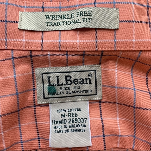 L.L. Bean Button Down Plaid Shirt - Picture 7 of 7